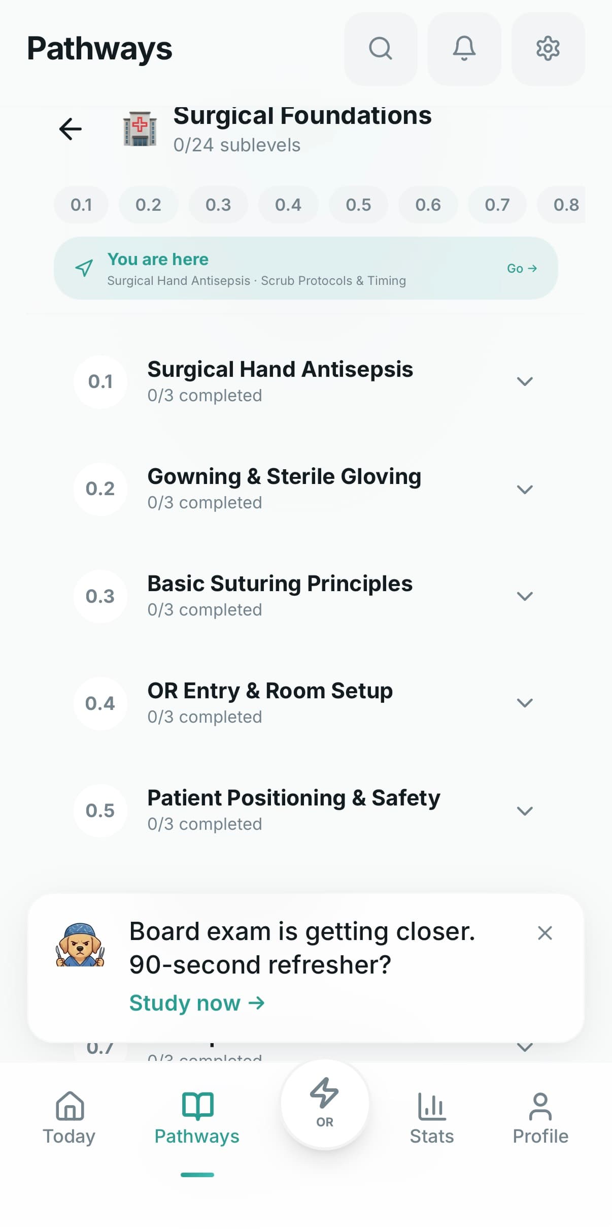 Board-mapped pathway selection